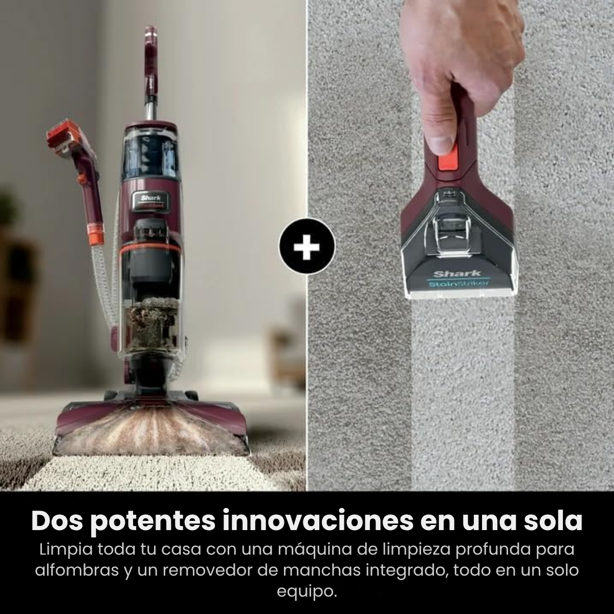 Aspiradora DeepClean™ - Elimina manchas, olores y humedad en minutos