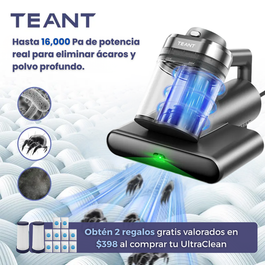 Aspirador UltraClean Anti Bacterias - Consigue una limpieza profunda eliminando ácaros invisibles