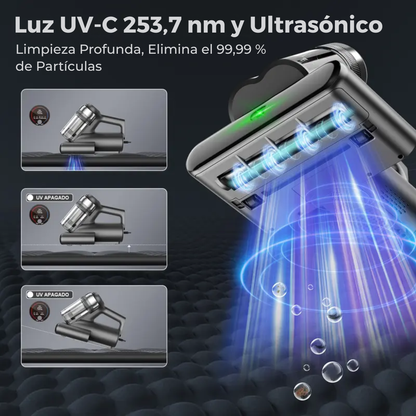 Aspirador UltraClean Anti Bacterias - Consigue una limpieza profunda eliminando ácaros invisibles